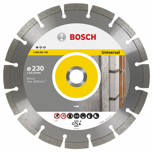 דיסק יהלום למשחזת זווית לחיתוך אבן  "9 230 מ"מ  Bosch